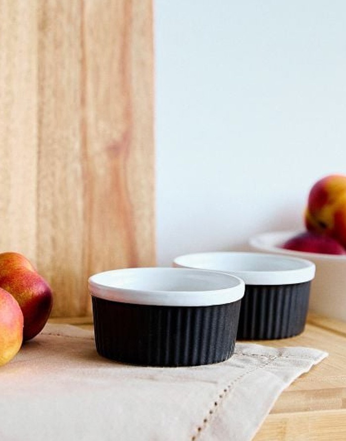 Ceramic baking dishes "TINEO Small Black", 2 psc