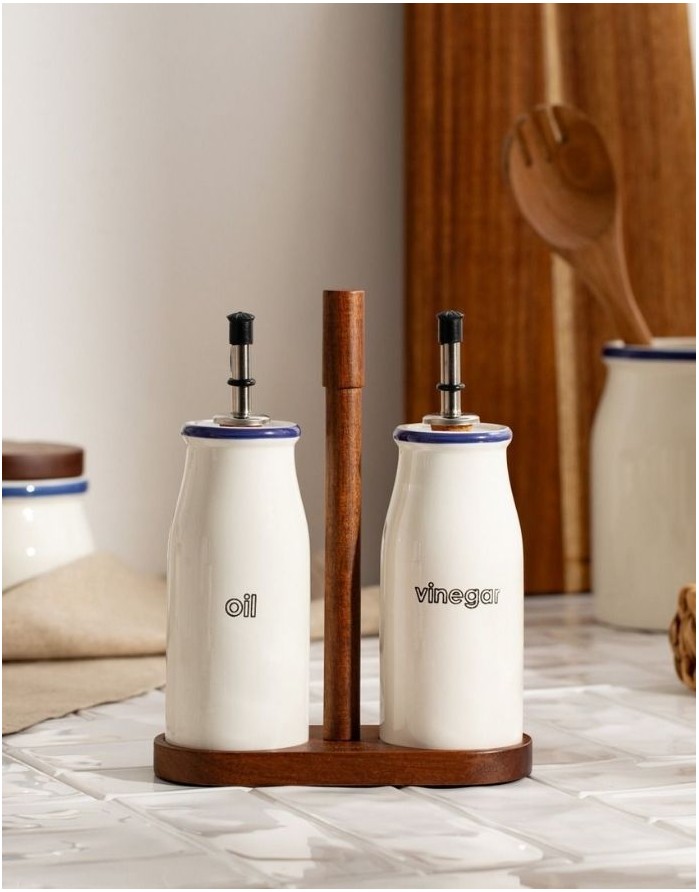 Oil and Vinegar Dish Set "Modern Hamptons"
