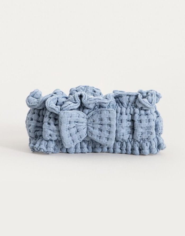 Bath set "Turban Vaffel Blue"