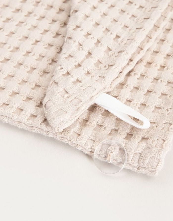 Vannikomplekt "Turban Vaffel Beige"
