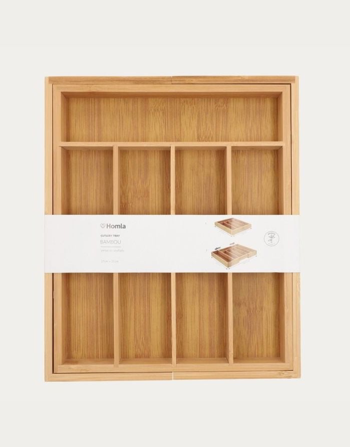 Cutlery tray "Bambou Natural Drawer"