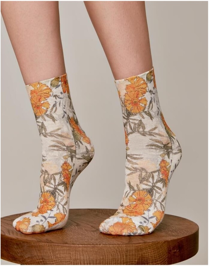 Naiste sokid "Orange Flower"