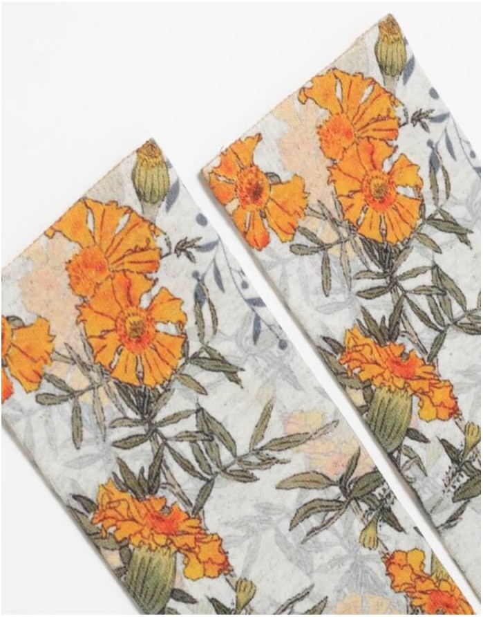 Женские носки "Orange Flower"
