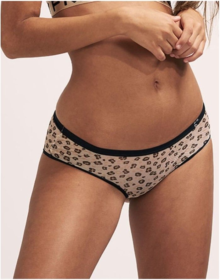 Naiste aluspüksid Classic "Thin Mesh Leopard"