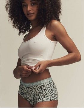 Naiste aluspüksid Short "Emerald Animal Print"