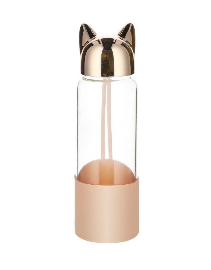 Стеклянная бутылка для напитков "Foxy Pink"