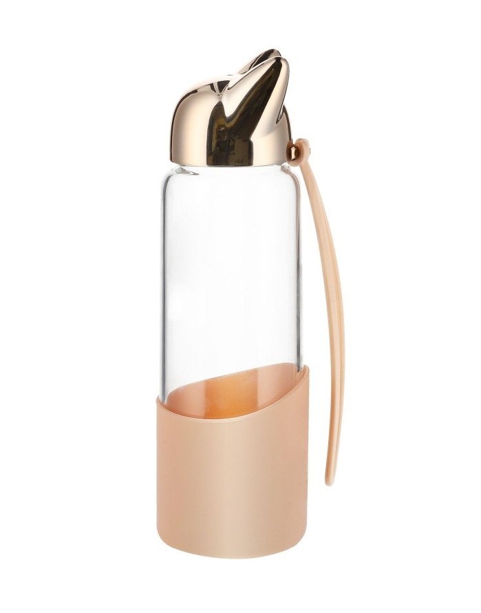 Klaasist joogipudel "Foxy Pink"