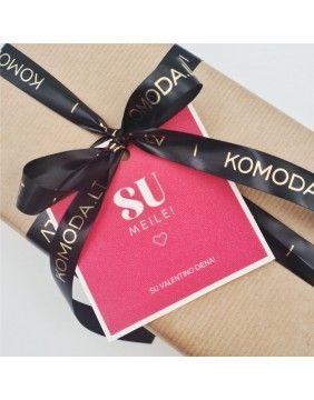 Cream ribbon + card "With Love"