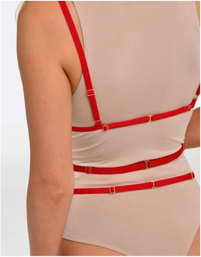 Body Harness "Vanessa Red"