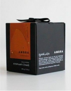 Sojavahast lõhnav küünal "Ambra"