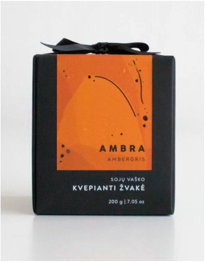 Sojavahast lõhnav küünal "Ambra"