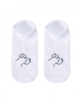 Unisex socks "White Schnauzer"