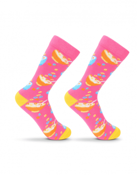 Women's socks "Pink Cereals"