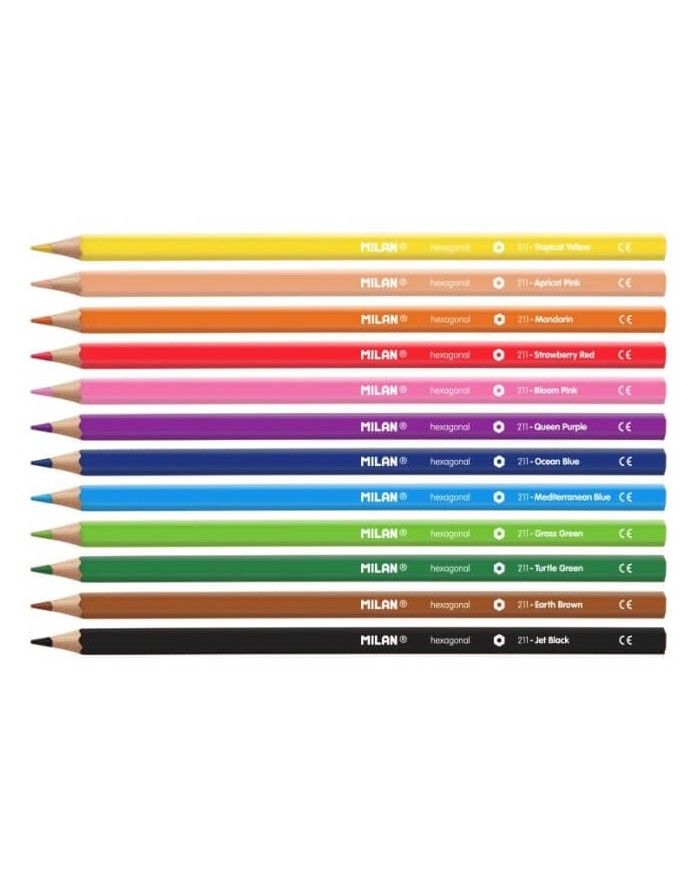 Цветные карандаши, шестигранники 12 шт.
