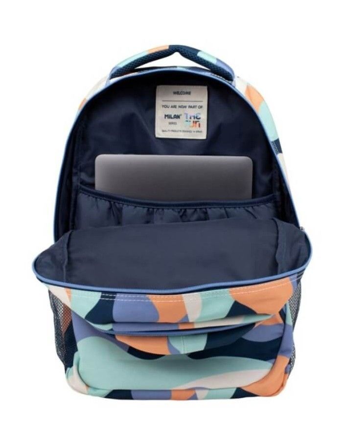Backpack with 4 zippers The Fun Blue 25 l