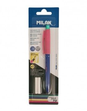 Mehaaniline pliiats PL1 0,9 mm 2 kustutuskummiga Blue-Pink