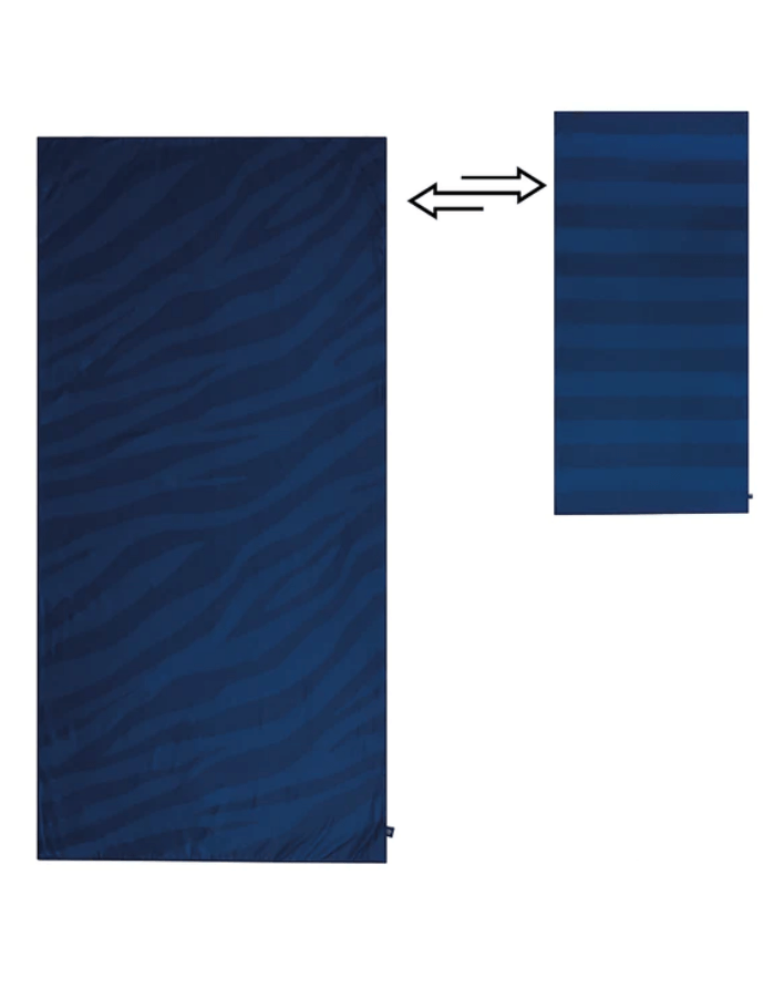 Beach Towel "Blue Zebra" 180 x 90