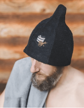 Saunamüts "Black Head Cover"