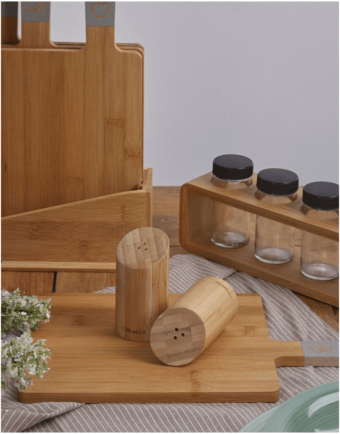 Salt and pepper shaker "Bambou"