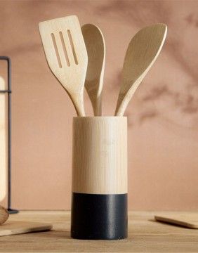 Tööriistakomplekt koos alusega "Bambou Black"
