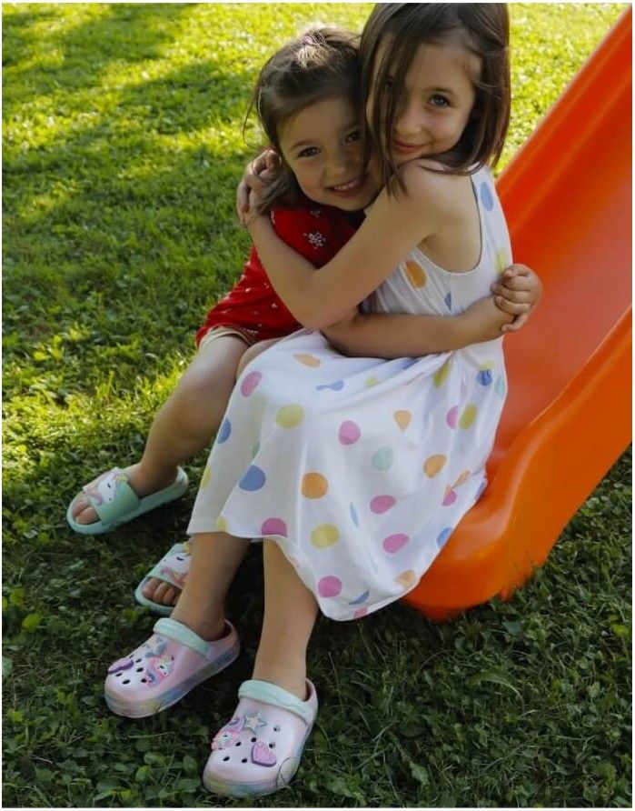 Children's Slippers "Ancona" Green