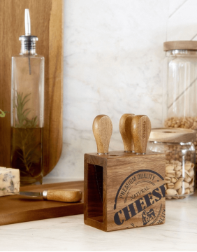 Набор сырных ножей "Mooka" 4 шт.