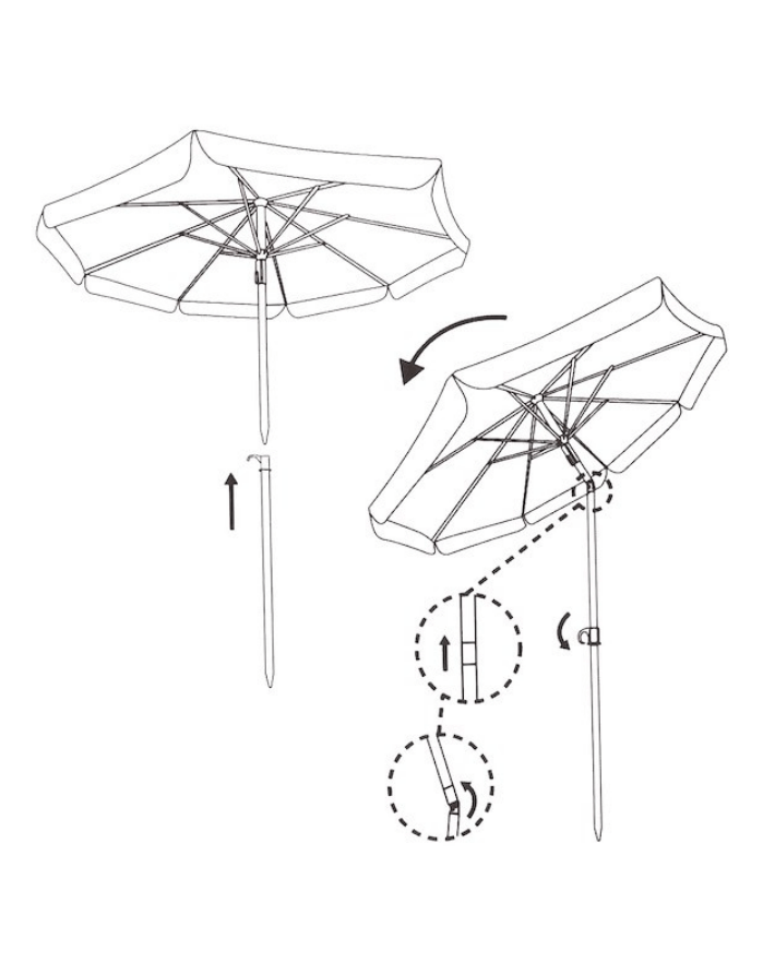 Beach umbrella "Deep Sea"