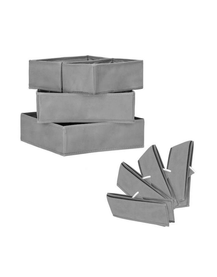 Kokkupandavate sahtlite korralduskomplekt "Grey"