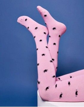 Tights for children "Kitty Pink"