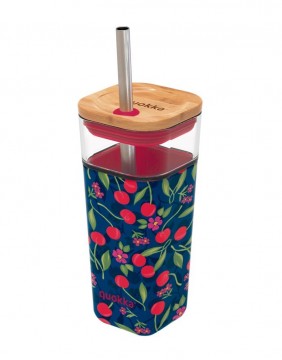 Klaas õlgedega "Cherry Candy", 540 ml