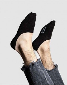 Meeste sokid "Bamboo Invisible Black" 3 tk