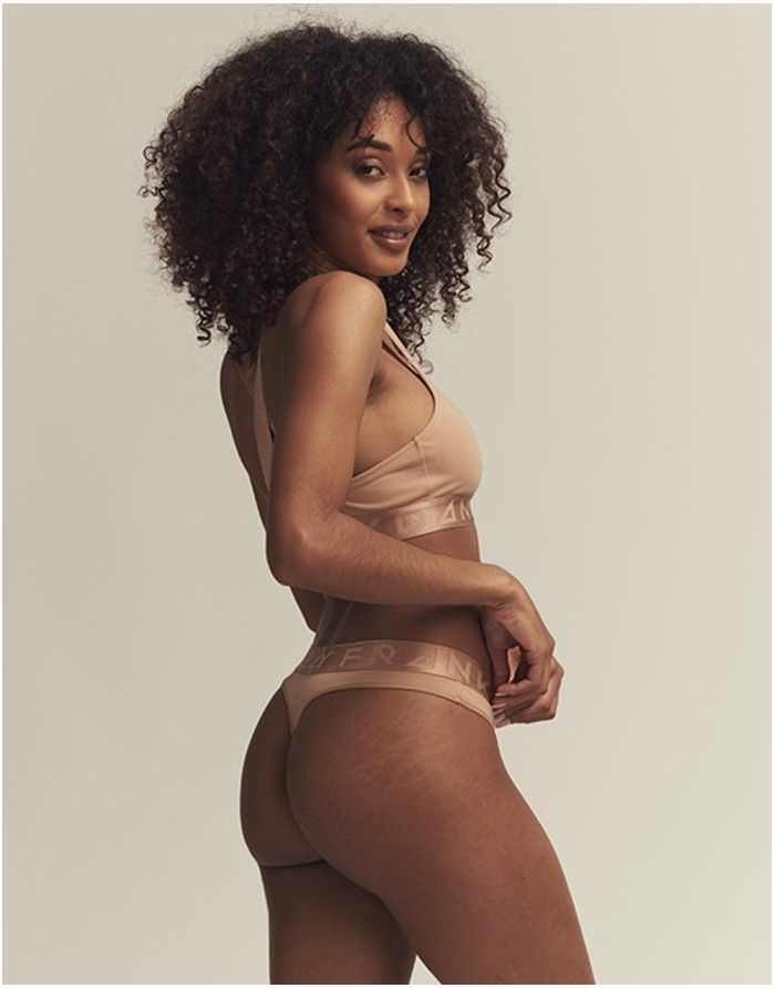 Naiste aluspüksid String "Legend Organic Beige"