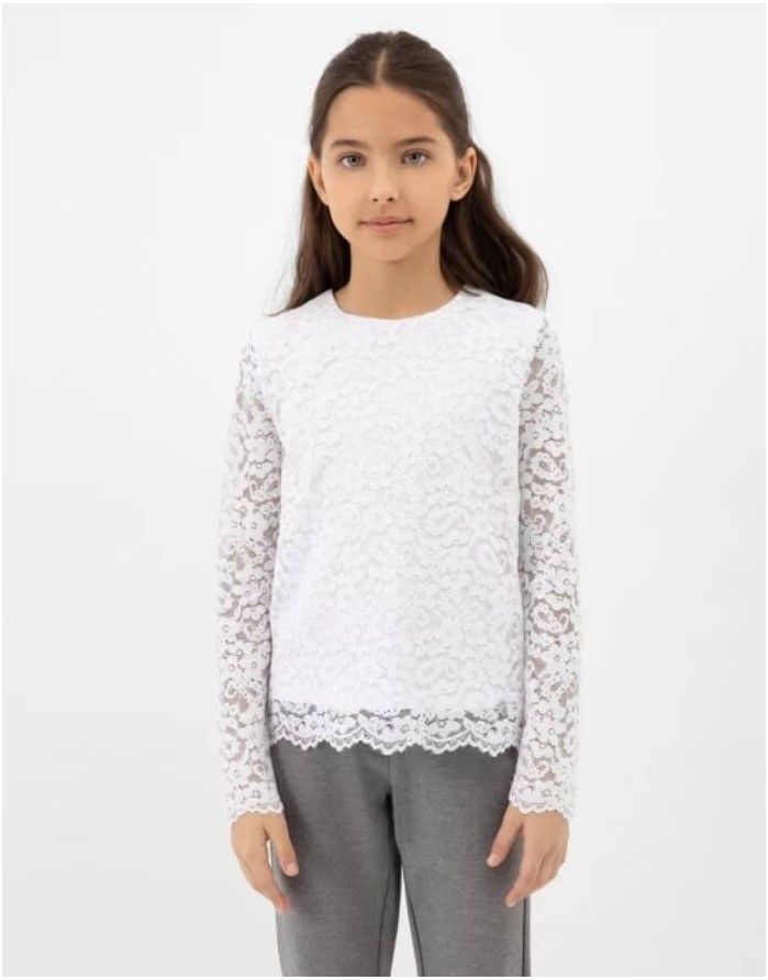 Pluus "Sparkles White"