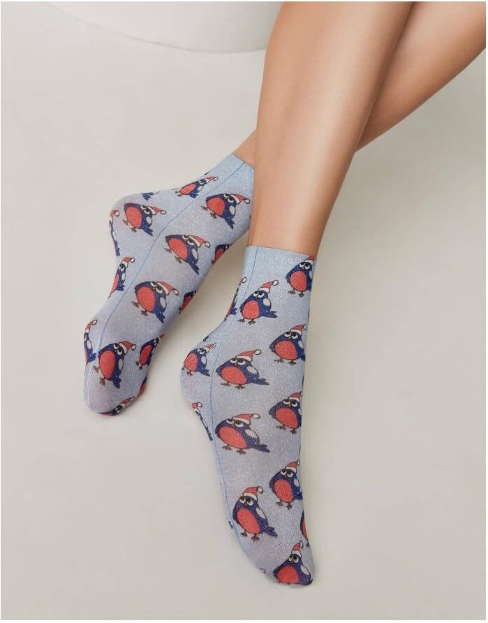 Women's socks "X-MAS Bird"