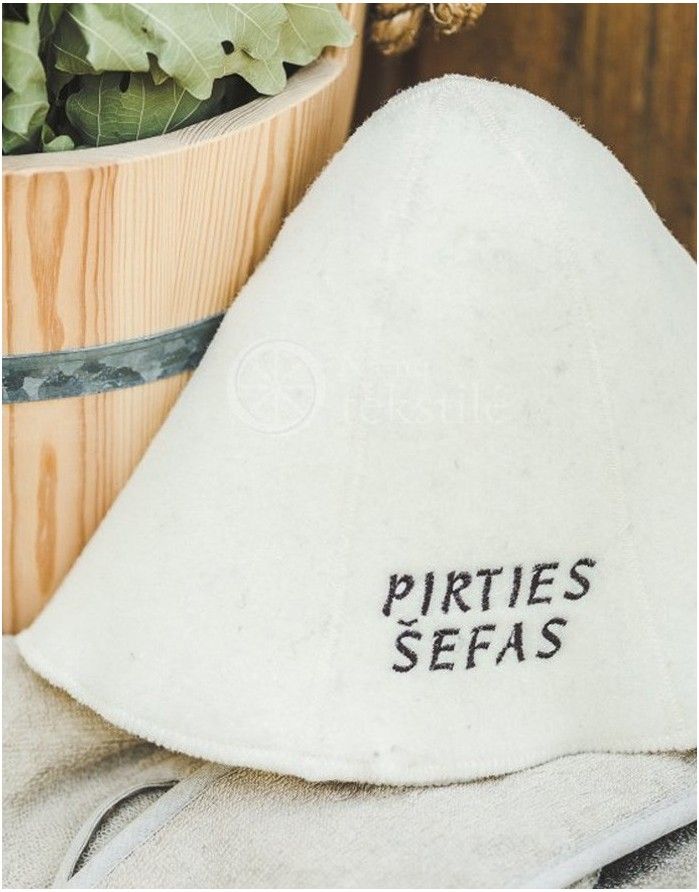 saunamüts "Pirties Šefas White"