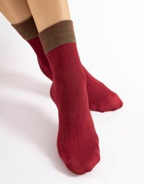 Women's socks "Gilt Cherry" 40 Den FIORE - 1