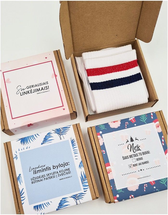 Socks Gift set for HER "Stripes" CONTE - 2