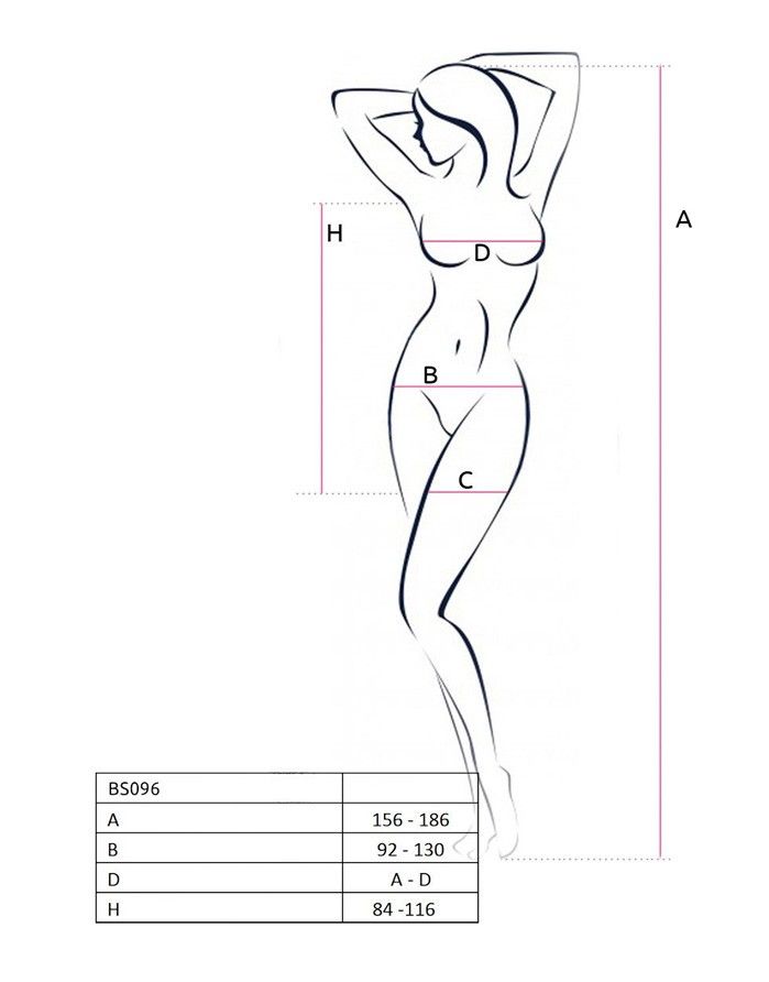 Keha kleit "Fleur Black" PASSION - 3