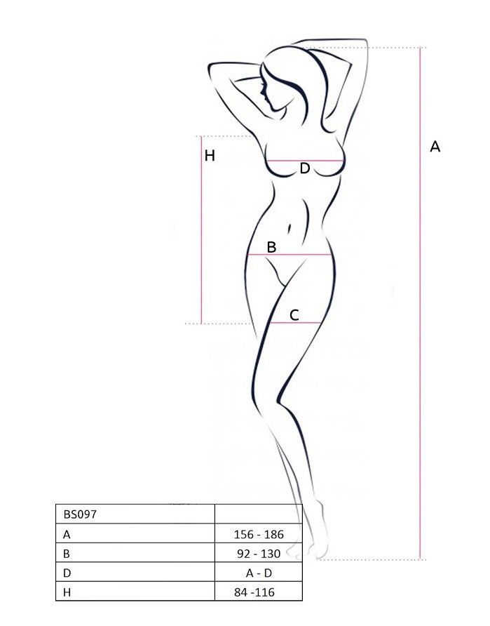 Keha kleit "Adrianna White" PASSION - 1