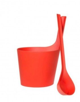 Sauna bucket "Scandinavian Red" RENTO - 2