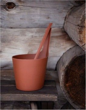 Sauna bucket "Scandinavian Brown" RENTO - 1