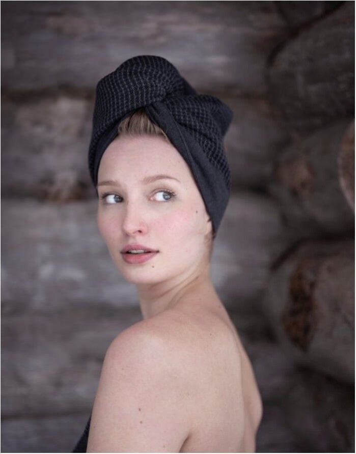 Puuvillane rätik - kapuuts "Abi Grey" RENTO - 3