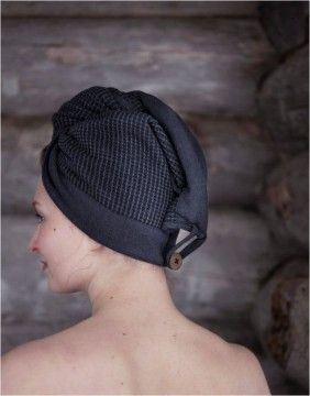 Puuvillane rätik - kapuuts "Abi Grey" RENTO - 1
