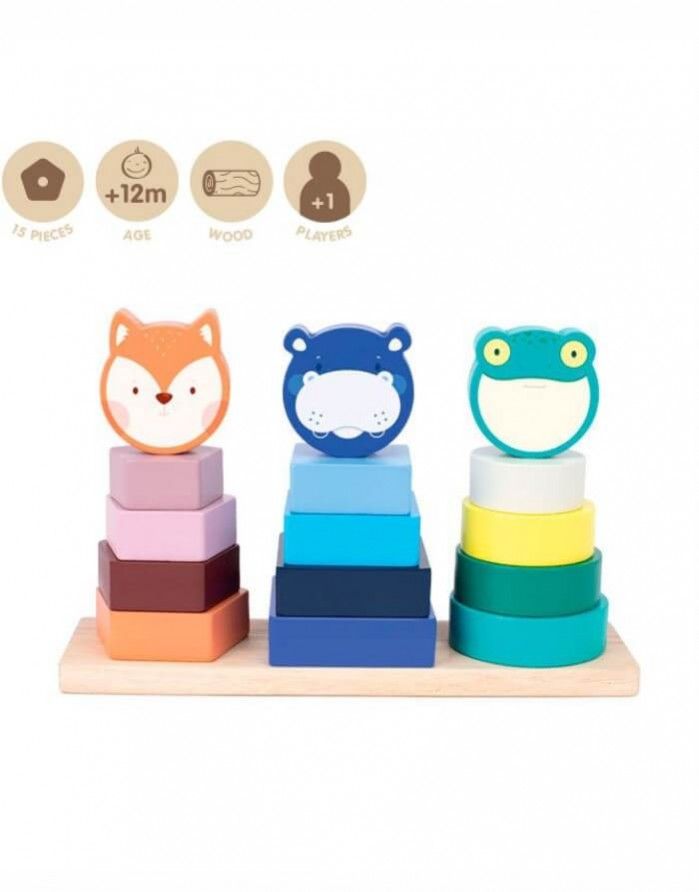 Набор игрушек "Animal Towers" MILAN - 1