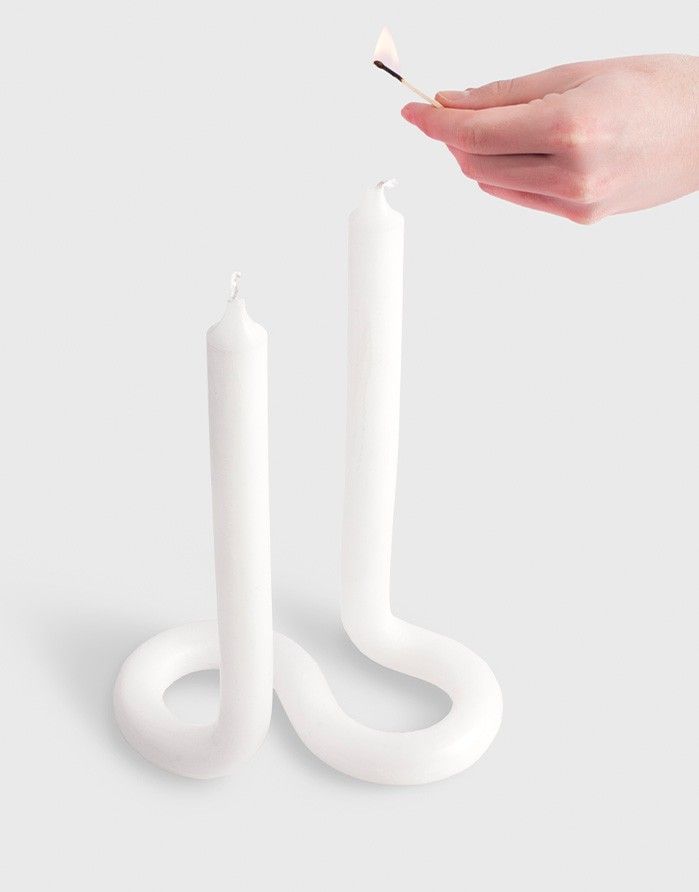Свеча LEX POTT "Twist White" 54° CELSIUS - 1