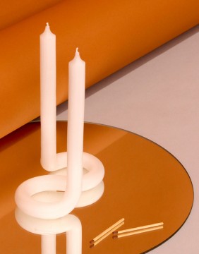 Candle LEX POTT "Twist White" 54° CELSIUS - 2