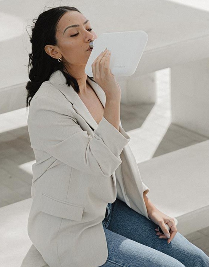 Drinking bottle "Memo White A5" 1,05 ml