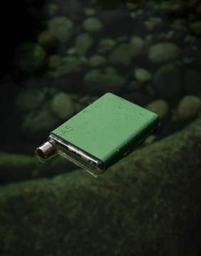 Pudeli kandekott "Memo Green A5"