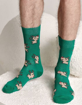 Socks Gift set for HIM "Happy Little Deer"