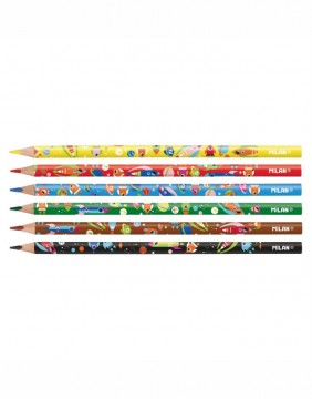 Цветные карандаши Super Heroes Space 6 шт